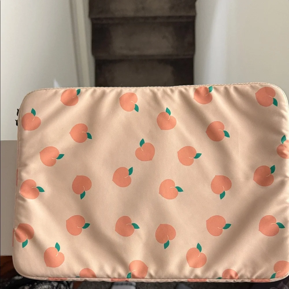 Peach Print Laptop Sleeve